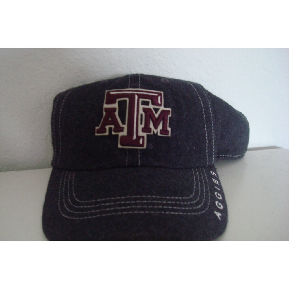 TEXAS A&M AGGIES STRAPBACK DEADSTOCK HAT CAP VINTAGE D3